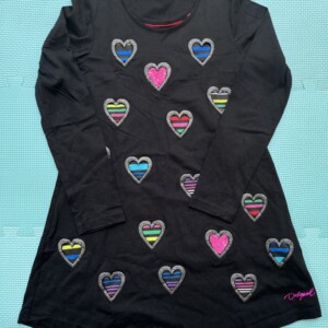 Desigual - VESTITO Nero con cuoricini colorati da Femmina